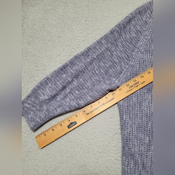 Banana Republic Blue Knit Open Cardigan Large - Picture 7 of 9